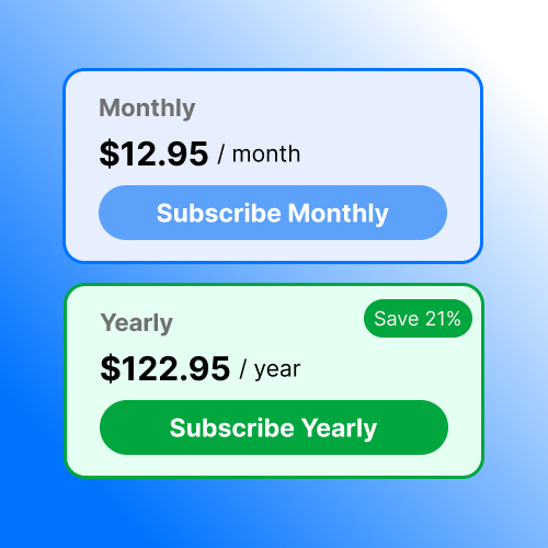 Monthly subscriptions
